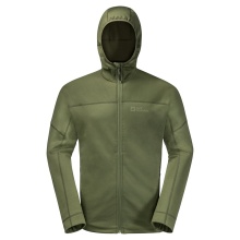 Jack Wolfskin Fleece Jacket Hirschberg Hooded Fullzip green Men